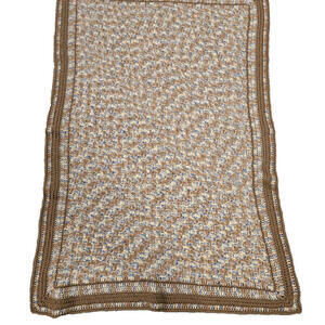 Handmade Afghan Grandma Core‎ Quilted Knitted Crochet throw Blanket, 34" X 49"